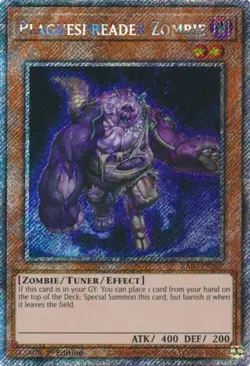 Yugioh! Plaguespreader Zombie - RA03-EN207 - Platinum Secret Rare - 1st Edition - Image 1