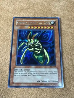 ??YUGIOH PERFECTLY ULTIMATE GREAT MOTH TSC-001 ORIGINAL PRISMATIC SECRET RARE LP - Image 1