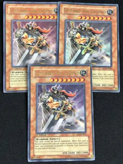 YUGIOH GILFORD THE LEGEND SD5-EN001 1ST ULTRA X3 NM - Image 1