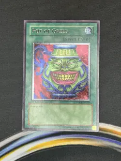 Yu-Gi-Oh! Pot of Greed 1st Edition Ultimate Rare DPKB-EN029 - Image 1