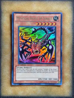 Yugioh Mystical Beast of Serket SDMA-EN037 Ultra Rare 1st Ed LP - Image 1