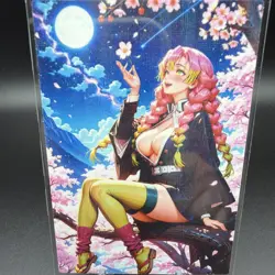 Mitsuri Kanroji Anime Waifu Card Doujin ACG Goddess Holo - Image 1