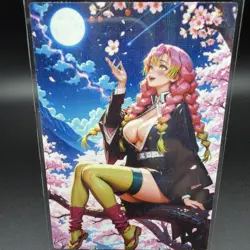Mitsuri Kanroji Anime Waifu Card Doujin ACG Goddess Holo - Image 2