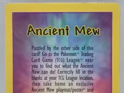 ANCIENT MEW HOLO FOIL CARD 2000 POKEMON MOVIE PROMO FACTORY SEALED CELLO PACK - Image 2