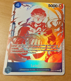 ONE PIECE CARD GAME CARTE FRANCAISE HOLO PROMO Sabo OP10-049 FR MINT 2025 - Image 1