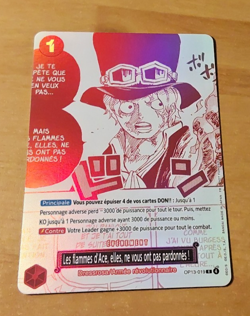 ONE PIECE CARD GAME CARTE FRANCAISE HOLO PROMO OP13-019 FR MINT 2025 - Image 1