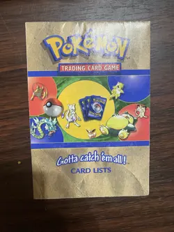 Pokemon Base Set Jungle & Fossil Card List 1999 Wotc Card Lists - Image 1