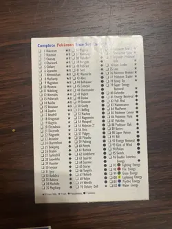 Pokemon Base Set Jungle & Fossil Card List 1999 Wotc Card Lists - Image 2