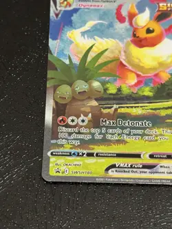 Pokemon TCG Flareon VMAX SWSH180 Sword & Shield Black Star Promo Card - Image 5