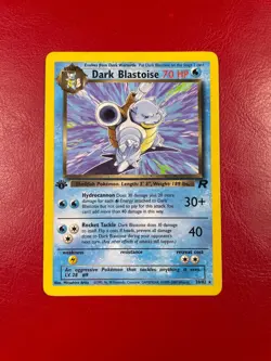 Dark Blastoise 20/82 Team Rocket Regular First Edition Pokemon Card - Image 1