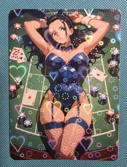 Waifu Card - Bunny Nico Robin Goddess ACG Custom DIY Fan Art Card - Image 1
