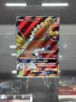Pokemon Ho-Oh GX 131/147 Full Art Holo Ultra Rare Card SM Burning Shadows - Image 1