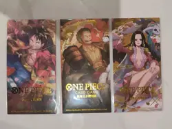 One Piece Card Game Lunar New Year Red Packet Hancock Luffy Zoro Set 3 Sealed - Image 2