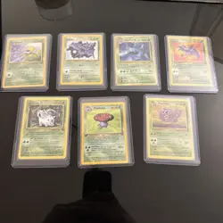 Vintage Pokemon cards Including First Edition Holo Vileplume - Image 1