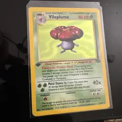 Vintage Pokemon cards Including First Edition Holo Vileplume - Image 2
