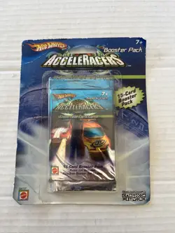 Hot Wheels AcceleRacers 15 Card Booster Pack Collectible Card Game - Image 1