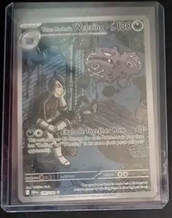 Pokemon TCG Destined Rivals Team Rockets Weezing Card 199/182 Illustration Rare - Image 3