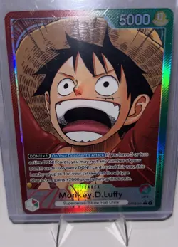One Piece TCG OP13-001 Monkey D. Luffy Alt Art Leader AA Card Game CCG English - Image 1