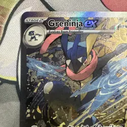 Pokemon TCG Greninja EX 132 Scarlet & Violet Promo Holo Card NM/M Condition - Image 2