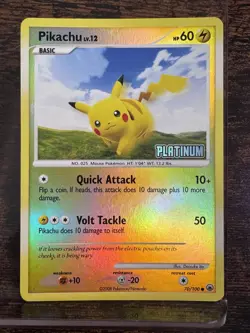 Pokemon Pikachu Card Lot 70/100, 94/123 & 72/100 Reverse Holo Lot. Ships free! - Image 3