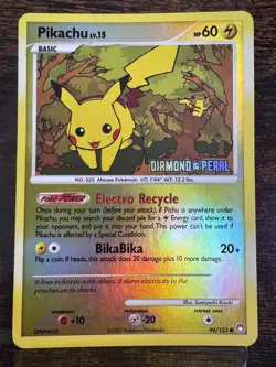 Pokemon Pikachu Card Lot 70/100, 94/123 & 72/100 Reverse Holo Lot. Ships free! - Image 5
