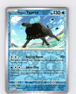 Pokemon Paldean Tauros S&V Paldea Evolved 041/193 Reverse Holo Uncommon Card NM - Image 1