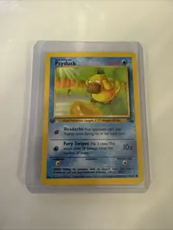 Pokemon TCG Psyduck Fossil 1st Edition Common Card 53/62 - Image 1