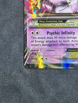 M Mega Mewtwo EX 64/162 - Pokemon XY BREAKthrough Ultra Rare Holo TCG Card MP/HP - Image 4