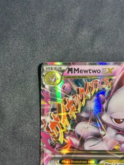 M Mega Mewtwo EX 64/162 - Pokemon XY BREAKthrough Ultra Rare Holo TCG Card MP/HP - Image 5