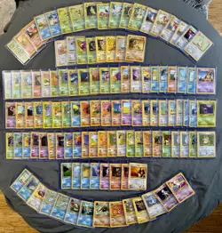 Vintage Pokemon 140+ Card Lot - 12 Holos + 5 Japanese + 8 Pikachu - WOTC - NM - Image 1