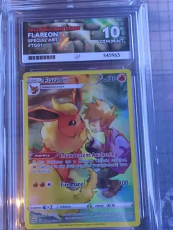 Pokemon TCG Brilliant Stars Eevee Jolteon Flareon Vaporeon Card Bundle Ace Grade - Image 2