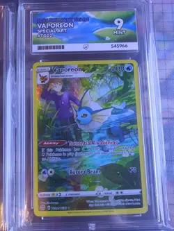 Pokemon TCG Brilliant Stars Eevee Jolteon Flareon Vaporeon Card Bundle Ace Grade - Image 3
