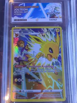Pokemon TCG Brilliant Stars Eevee Jolteon Flareon Vaporeon Card Bundle Ace Grade - Image 5