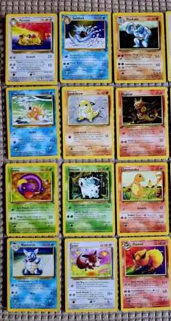 1999 Pokemon Base Lot Of 108 Cards Vintage Mewtwo Bulbasaur Pikachu Charmander - Image 2