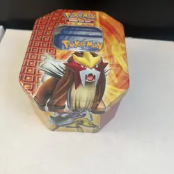 Pokemon TCG Entei Tin 2010 Promo - Tin Full Of Cards From Random Generations - Image 1