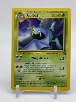 Golbat 34/62 1st Edition Fossil Pokemon TCG Near Mint C7 - Image 1