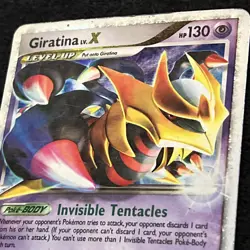 Pokemon GIRATINA Lv.X DP38 (Holo Rare) Diamond Pearl Promo - MP/Mod Play - Image 2
