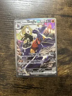 Pokemon TCG Cynthia's Garchomp EX Holo Card Destined Rivals 232/182 - Image 1