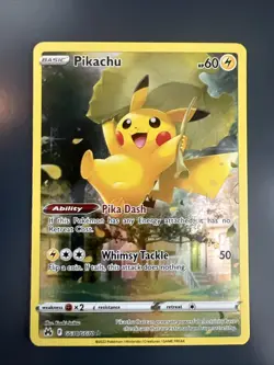 Pokemon TCG Crown Zenith Galarian Gallery Pikachu Card GG30/GG70 NM - Image 1