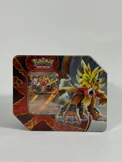 2024 Pokemon TCG Paradox Destinies Tin Gouging Fire (5 packs) Factory Sealed - Image 1