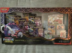 Pokemon TCG Paldean Fates Great Tusk Ex and Iron Treads EX Premium Collection - Image 2