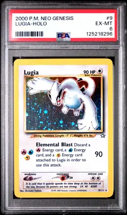 2000 POKEMON NEO GENESIS #9 LUGIA-HOLO PSA 6 - Image 1