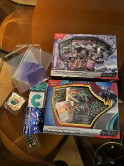 Roaring Moon Ex Box And Houndstone Ex Box, Pokemon custom package - Image 1
