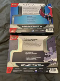 Roaring Moon Ex Box And Houndstone Ex Box, Pokemon custom package - Image 3