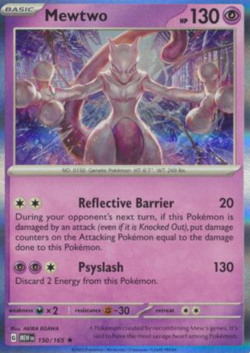 1X NM Mewtwo - 150/165 - Holo Rare - Pokemon 151 - Image 1
