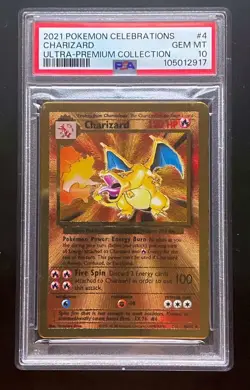 Charizard 2021 Pokemon Celebrations Ultra Premium Collection #4 PSA 10 - Image 1