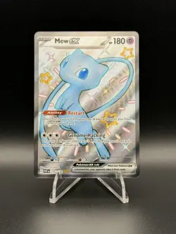 Pokemon TCG Mew EX 216/091 Paldean Fates Full Art Shiny Ultra Rare - Image 1