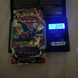 22.9g! EXTREMELY HEAVY Pokemon Phantasmal Flames - Factory Sealed Booster Pack - Image 1
