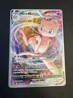 Pokemon Mew VMAX 114/264 Fusion Strike 2023 World Championship NM - Image 1
