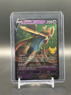 Zacian V 16/25 Ultra Rare Celebrations Pokemon TCG NM - Image 1